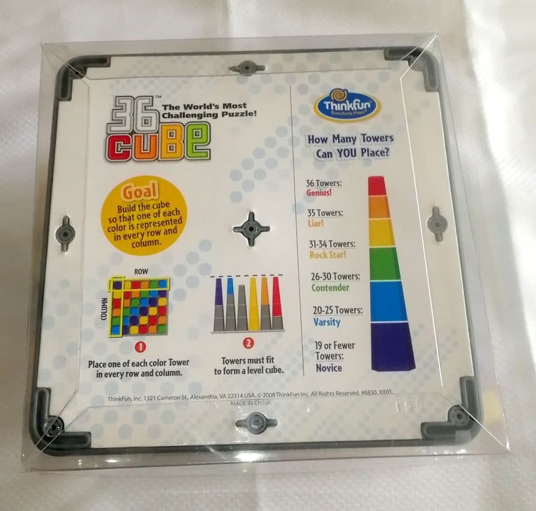 ThinkFun 36 Cube The World's Most Challenging Puzzle Game 2008