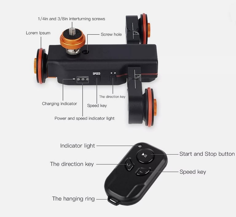 Motorised Camera Focus Rail