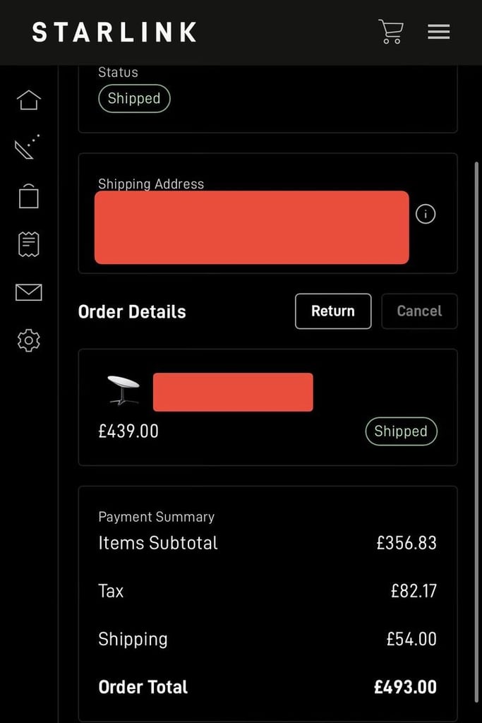 Starlink UTA-211 Internet Satellite Dish Complete Kit – RRP £493