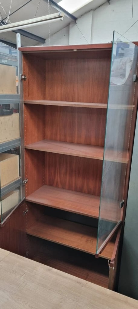 Glass door cabinet, display cupboard