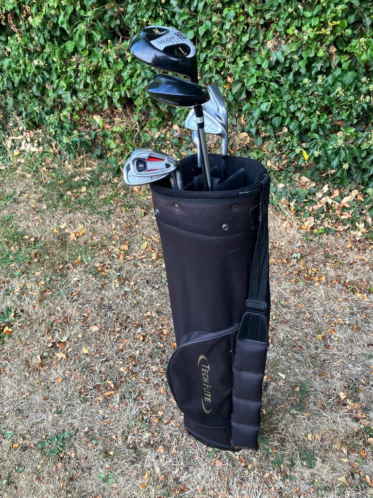 Men’s Golf Clubs Half Set Ideal Starter Set With Cart Bag Carry Strap