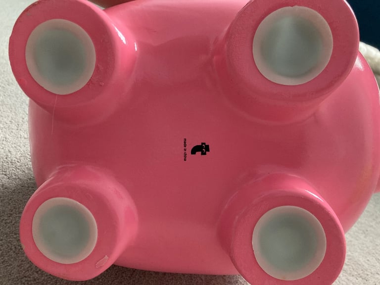 Large Ceramic Pink Piggy Bank