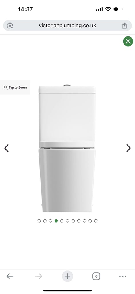 Mode Tate Rimless Close Coupled Toilet with Soft Close Seat