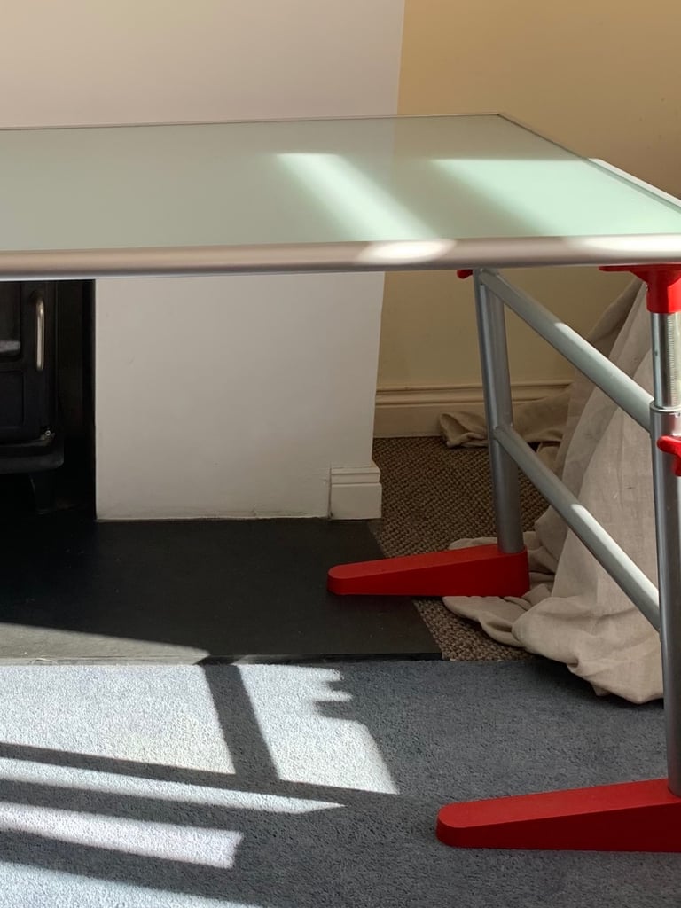 image for Multifunctional desk with funky red feet, Knock, East Belfast