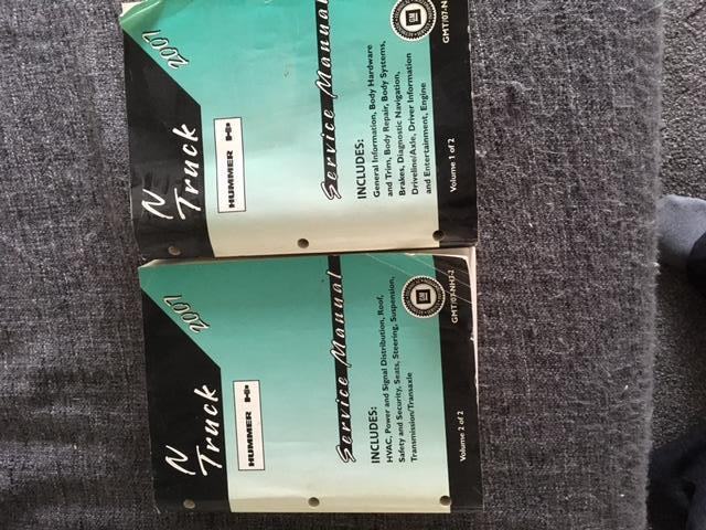 Genuine Hummer Workshop manuals