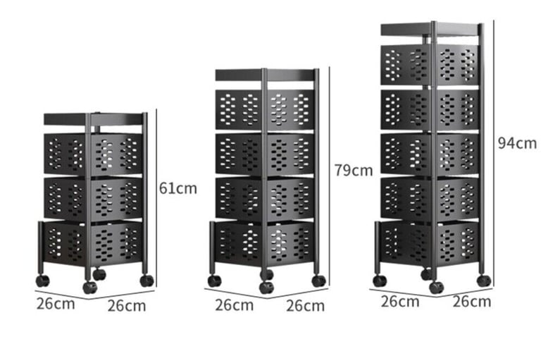 Band New  Rotating Storage Shelves Rack, Kitchen Vegetable Storage Tro