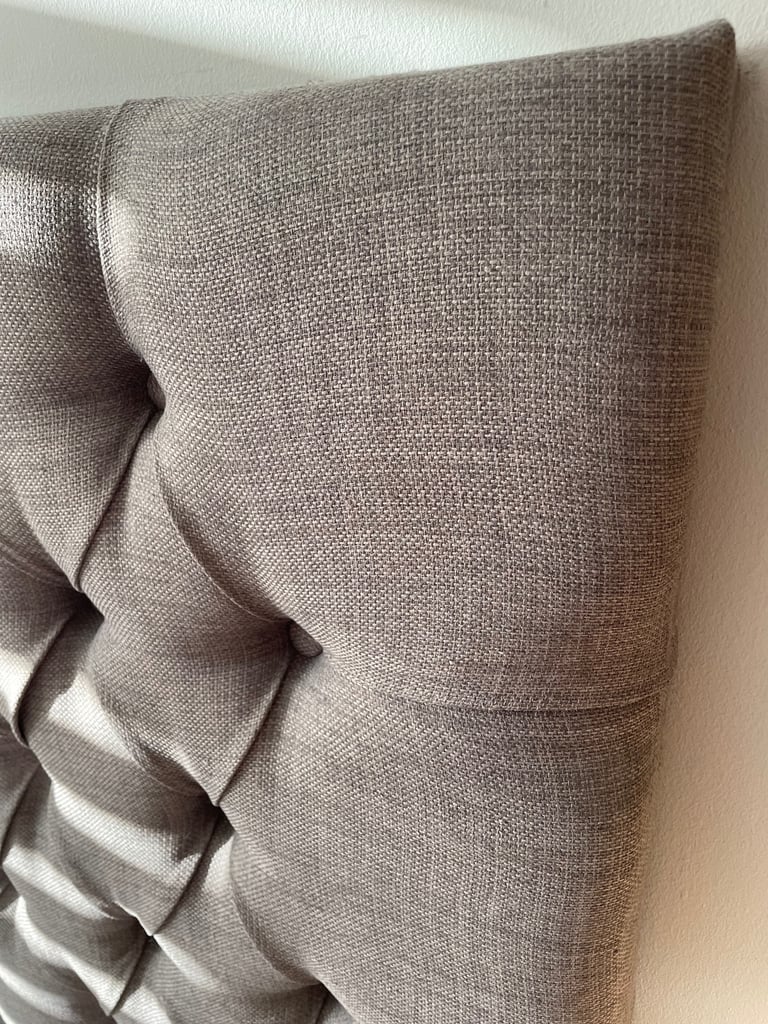 Grey upholstered headboard (double bed 140cm)
