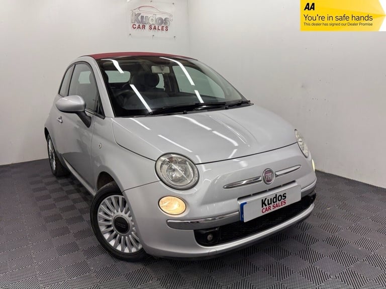 2010 Fiat 500C 0.9 TwinAir Lounge 2dr **£20 ROAD TAX** REAR SENSORS CONVERTIBLE Petrol Manual