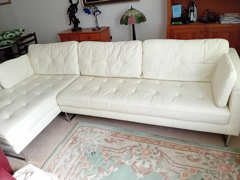 Leather dwell L Shaped sofa