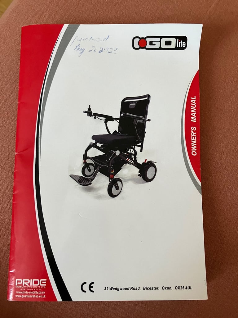Pride IGo Lite carbon fibre ultralight electric wheelchair 