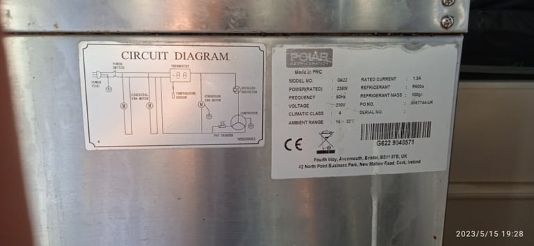 Polar G622 Refrigerated Prep Counter