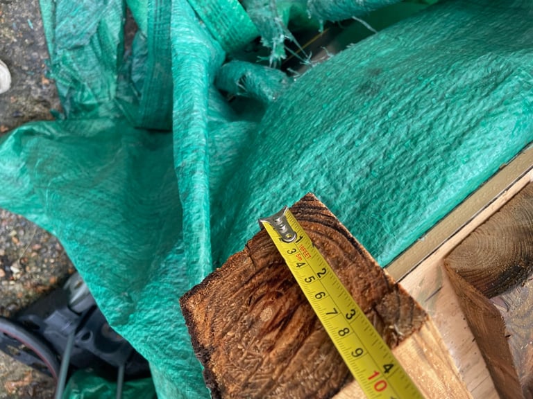 Seasoned Timber approximately 92cm x 9.5cm x 9.5 cm