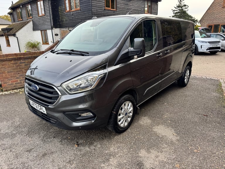2022 FORD TRANSIT CUSTOM 320 CREW CAB 5 SEATS LIMITED + GREY + TAILGATE