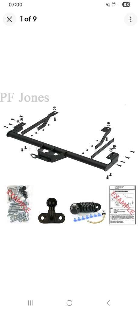 image for Towbar for Renault Trafic Van 2001-2014 - Flange Tow Bar