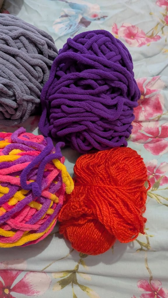 Yarn/wool for knitting or crochet x12 large rolls