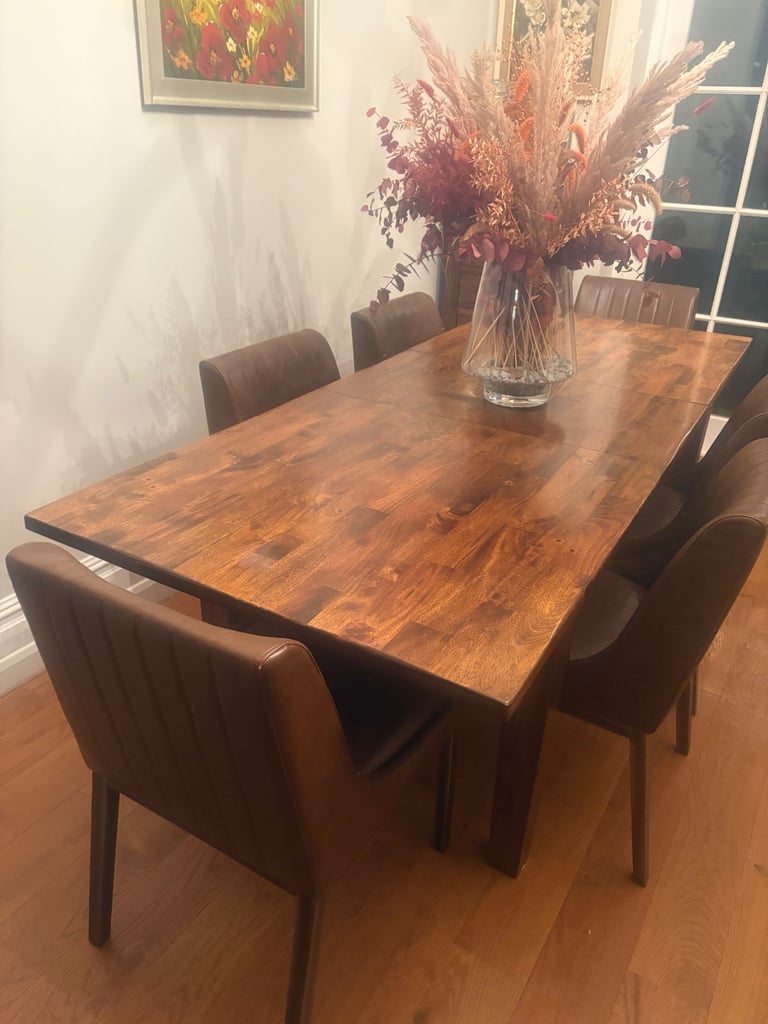 image for Mango Solid Wood Dining Table 