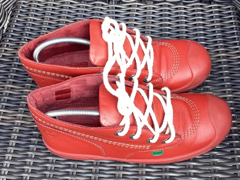Vintage Red Kickers Hi Boots -Women’s Size 5/38
