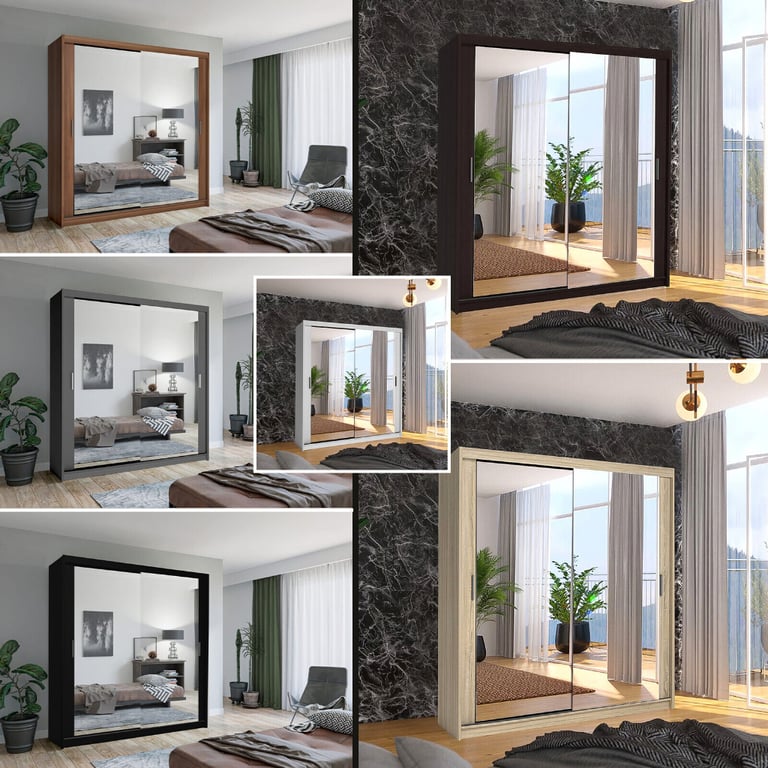 Branded Chicago Wardrobe 2 and 3 sliding Mirror Doors in Ware, Hertfordshire Gumtree