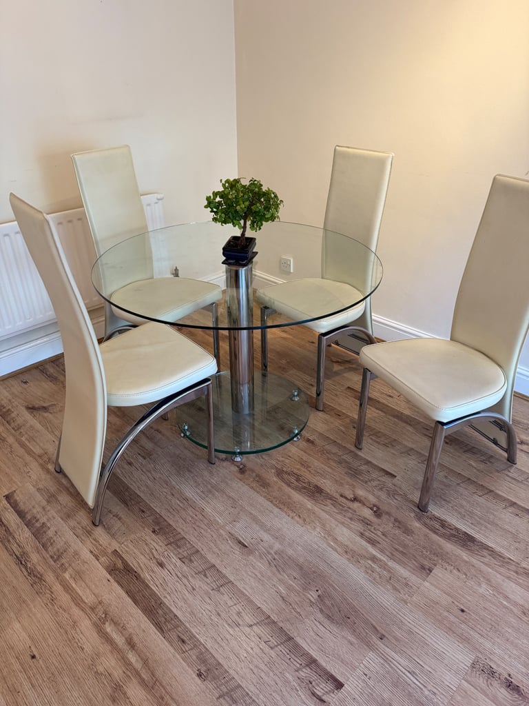 Dining table and chairs