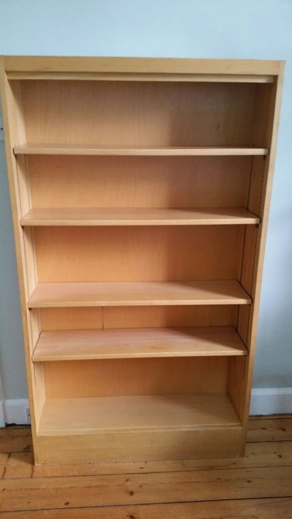 image for Vintage 1980s Habitat Solid Wood Adjustable Bookcase
