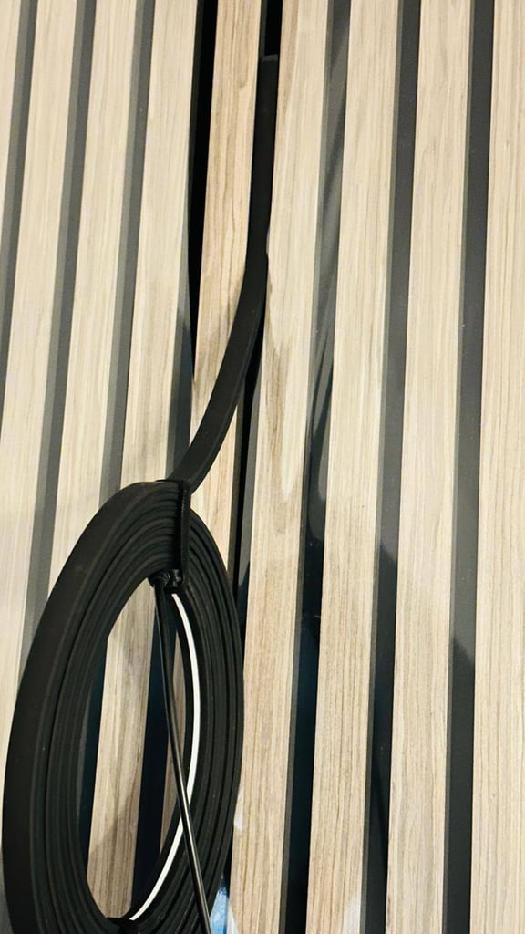 Black Invisible Light Strip Kit (x4 Lights) for Acoustic Wall Panels inc Wireless Remote