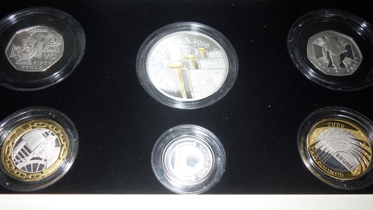 image for 2006 SILVER PROOF PIEDFORT COIN COLLECTION. 