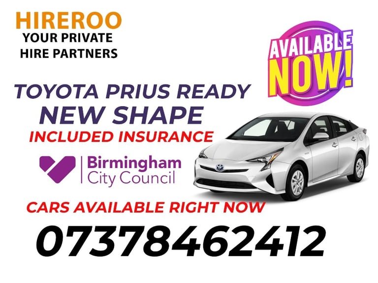 Private Hire Cars - Birmingham City Plate - Wolverhamton Plate - Taxi hire - Taxi Rentals