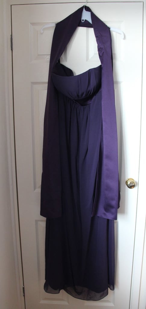 image for Alfred Angelo, Purple, Chiffon, Bridesmaid/Evening Party/Prom Dress, Size 12 – 14 with wrap