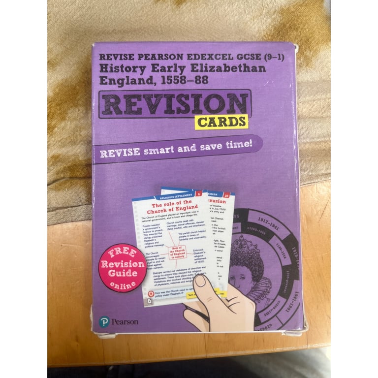 GCSE History revision cards Early Elizabethan England