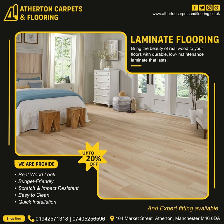 Laminate Flooring. Stylish. Durable. Easy to Maintain.