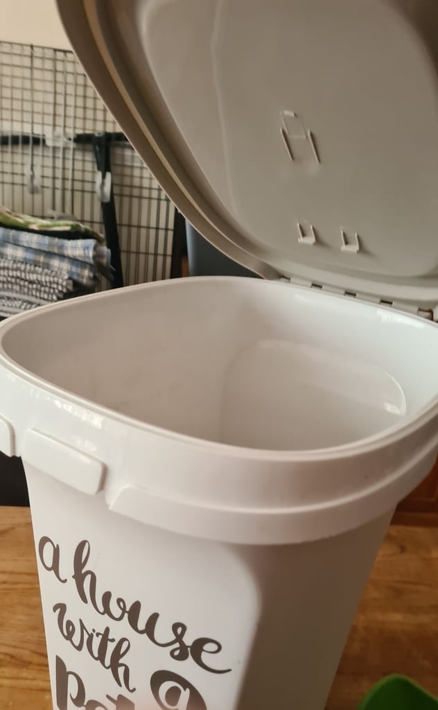 Pets at Home Pet Food Paw Print Storage 20 Litre Large Bin