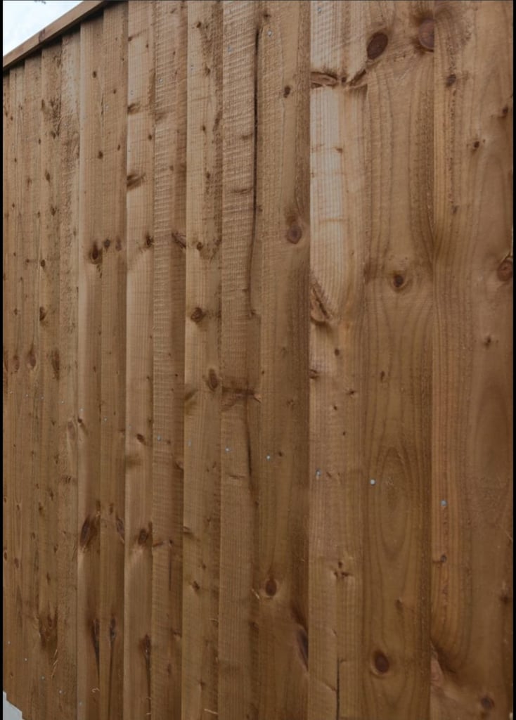 image for 150 Feather Edge Boards [Size: 5ft 6in] (1.65m) Type: Feather edge, brown pressure-treated 