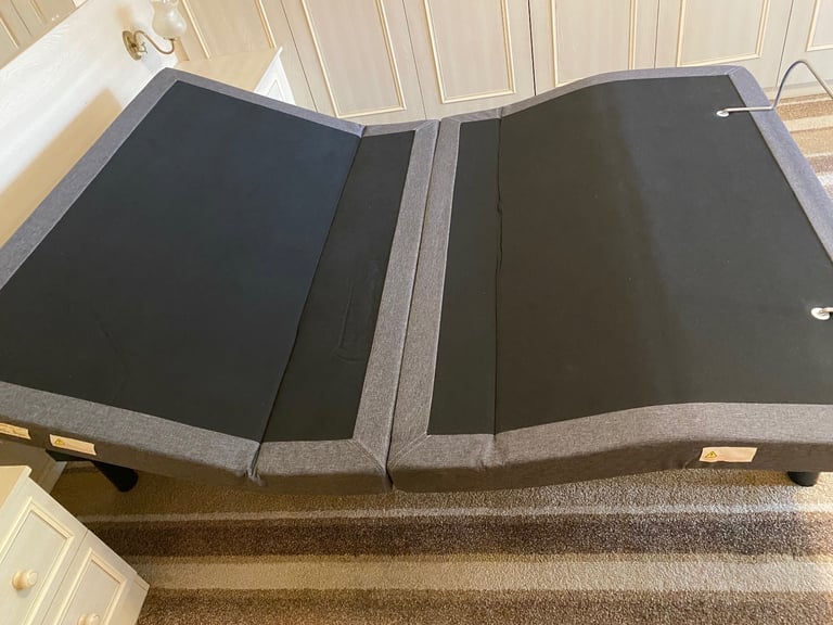 Adjustable double bed frame sleep motion