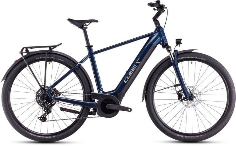 image for Cube Touring Hybrid One 625 2025 Electric Bike - Deep Sea/Chrome - 54cm