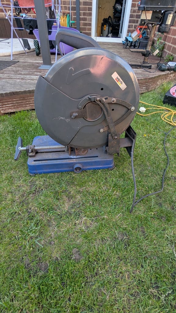 image for Black spur steel chop saw 
