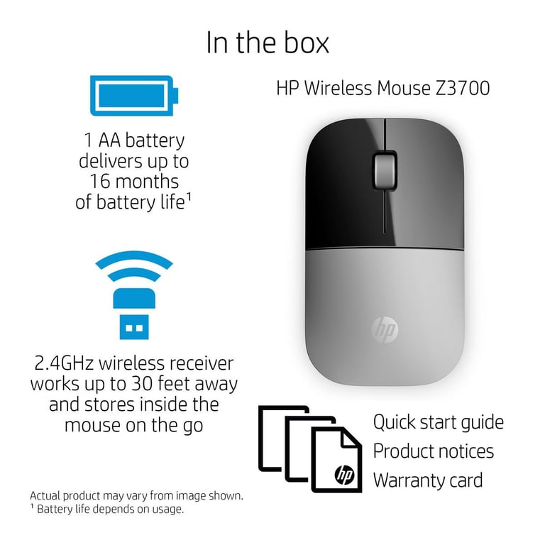 HP Z3700 Optical Wireless Mouse - Brand New Sealed
