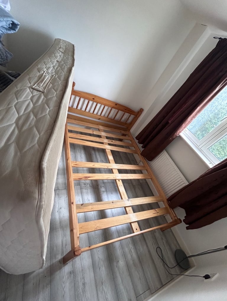 Solid Wooden Double Bed