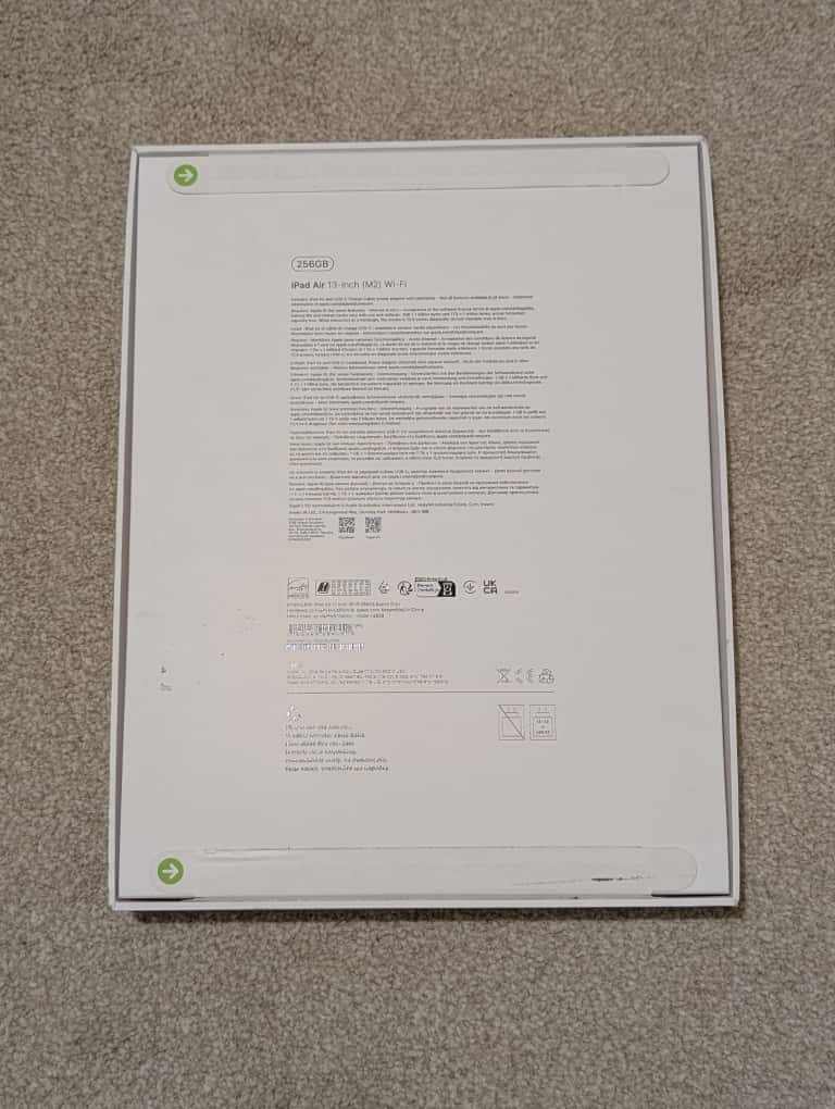 Apple iPad Air 2024 13" Wi-Fi M2 Chip - 256GB - Space Grey - Apple WARRANTY RRP £900