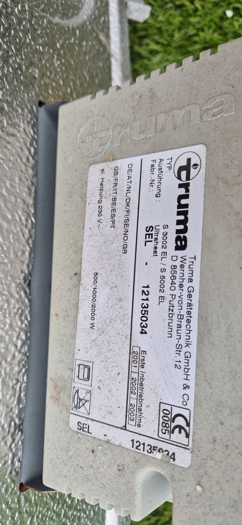 TRUMA TRUMATIC S3002P ULTRAHEAT gas and electric space heater for camper caravan motorhome.