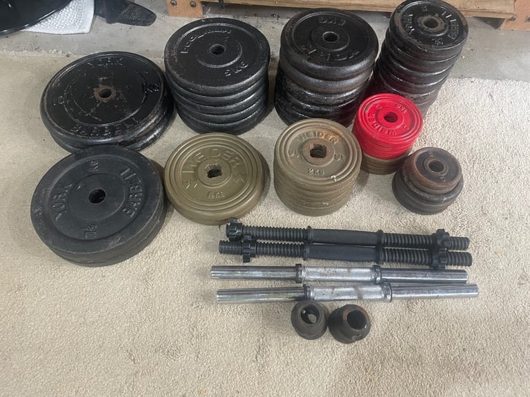 150kg cast iron weight plates - £1.50 per kg