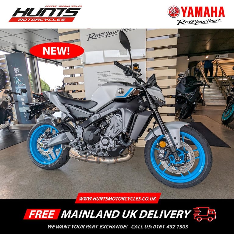 NEW 2025 Model Yamaha MT09. Ice Storm. £10,106 On The Road (NO ADDED FEES!)