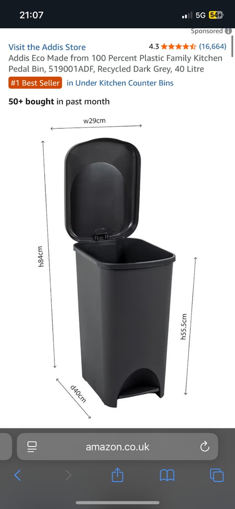 image for Brand new pedal bins 