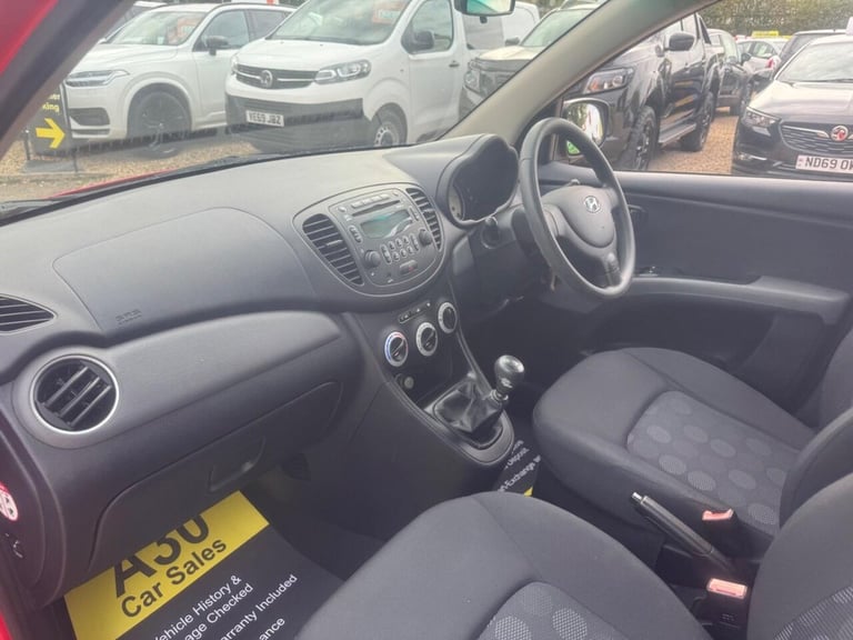 2010 Hyundai i10 1.2 Comfort 5dr HATCHBACK PETROL Manual