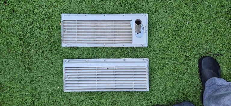 Fridge vents, water heater vents, heater flue cowls for camper caravan motorhome.