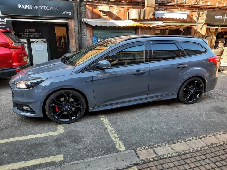 R561BG Swap FORD FOCUS ST 4X 19'' GENUINE 5 TWIN SPOKE GLOSS BLACK ALLOY WHEELS