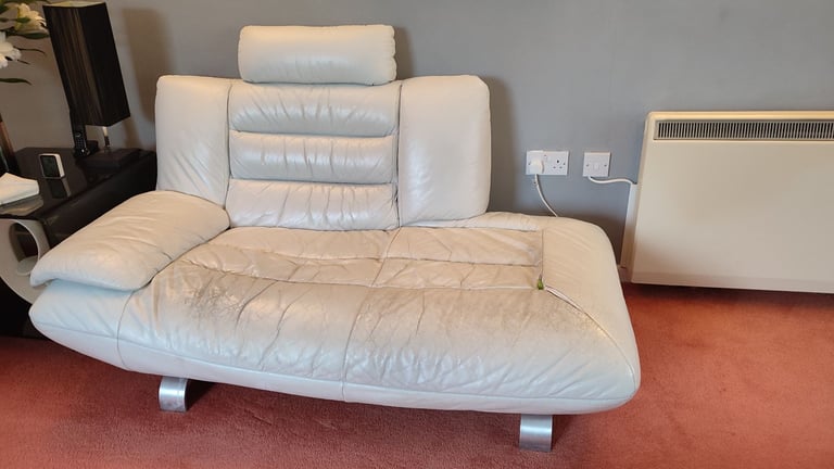 Leather 2 seater sofa 