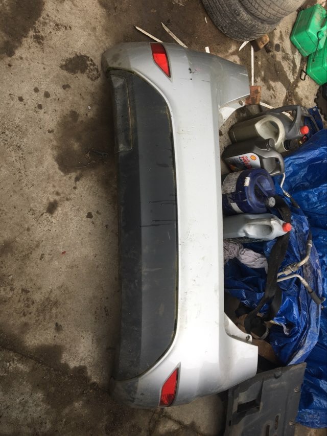 Ford Fiesta 09-13 MK7 Rear Bumper Silver 3dr coupe 8A6117D781