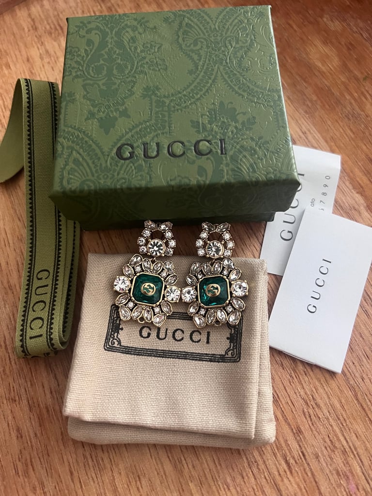 Gold earrings