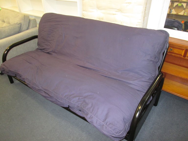 IKEA BLACK METAL FRAME FOLDING SOFA BED at HAVEN TRUST CHARITY SHOP