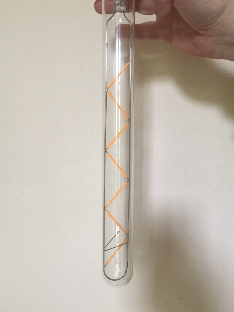 LED Long Light Bulbs - Set of 2. Warm white tube 7W